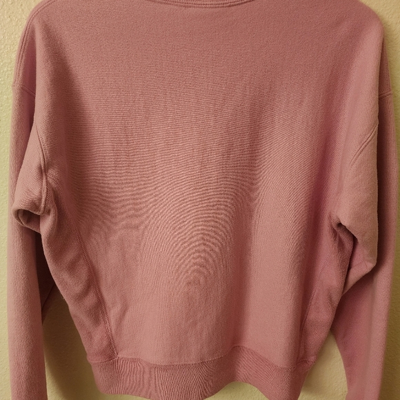 Champion Reverse Weave Mauve Pink Crew Neck Sweatshirt Womens Sz Medium - Picture 2 of 4